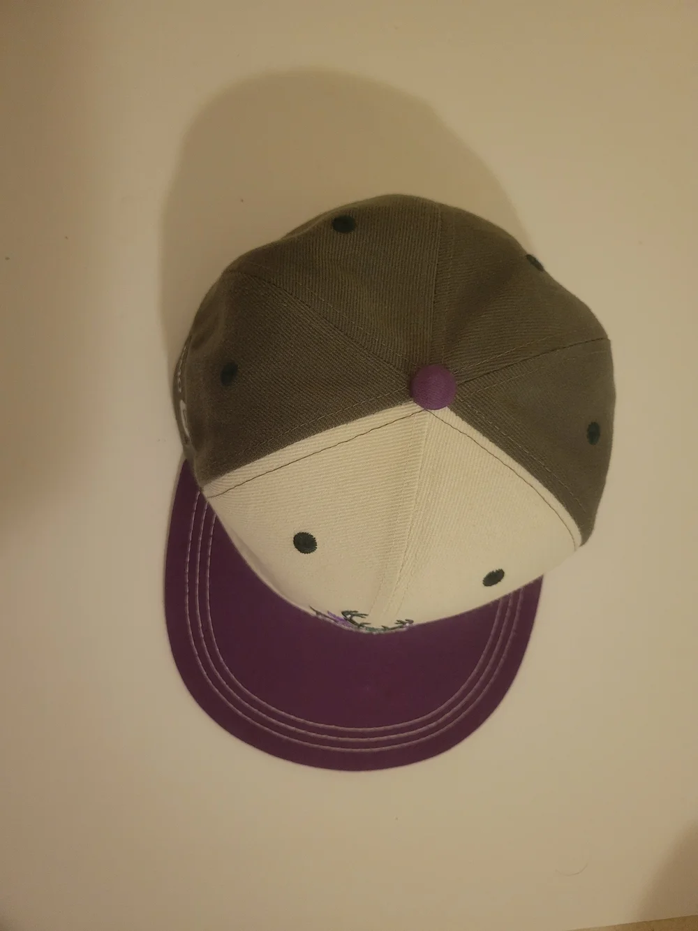 Milwaukee Bucks Purple and White Snapback Hat Adjustable